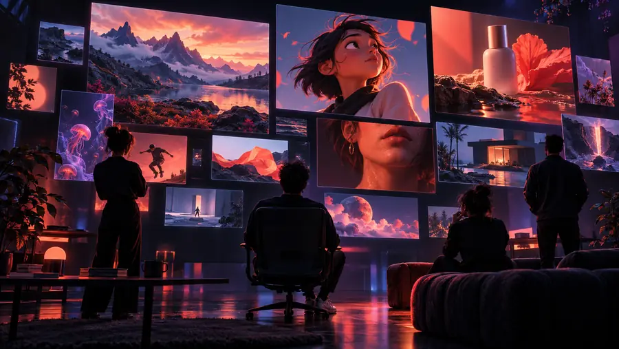 Eine visuelle Übersicht über die kreative magichour-Onlineplattform