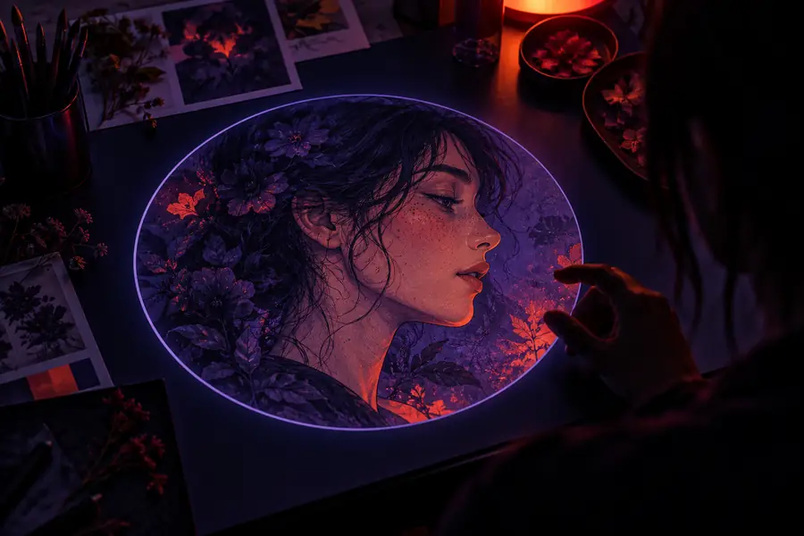 Illustrative portrait representing a source image that needs a consent check