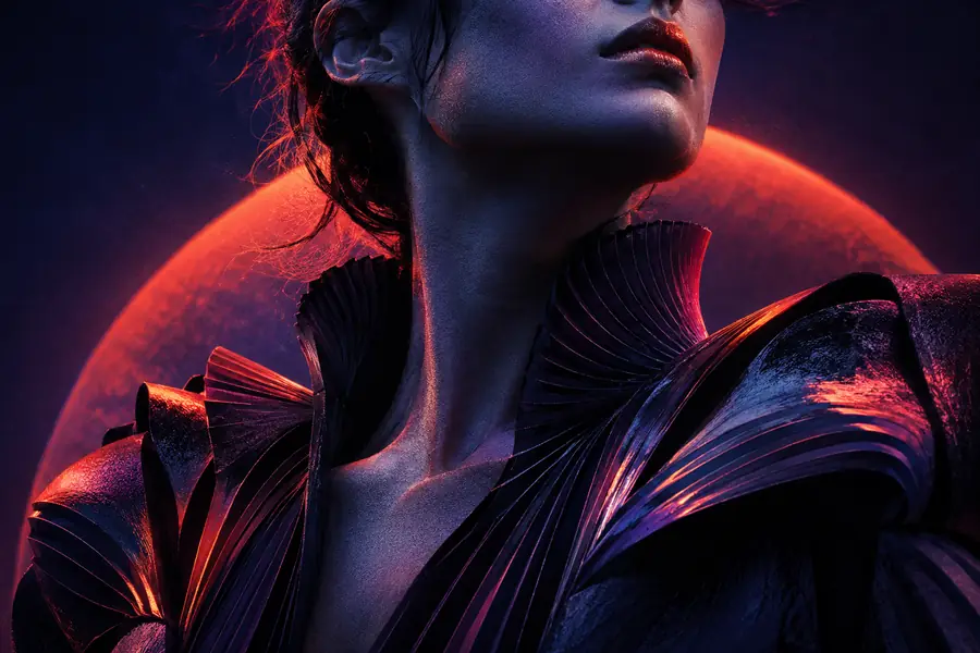 Expressive portrait representing a possible starting image