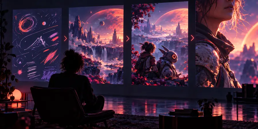 Illustration representing an AI-assisted visual result